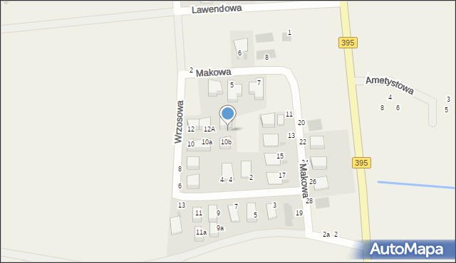 Turów, Wrzosowa, 12b, mapa Turów