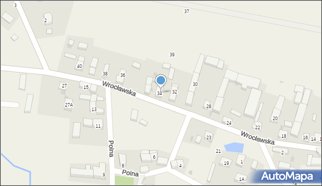 Tyniec nad Ślęzą, Wrocławska, 34A, mapa Tyniec nad Ślęzą