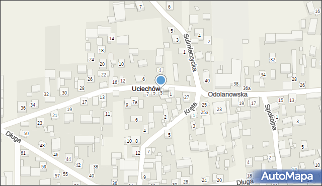 Uciechów, Wrocławska, 3, mapa Uciechów