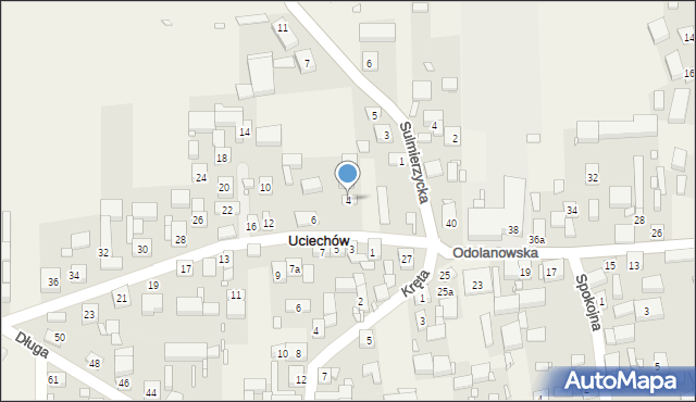 Uciechów, Wrocławska, 4, mapa Uciechów