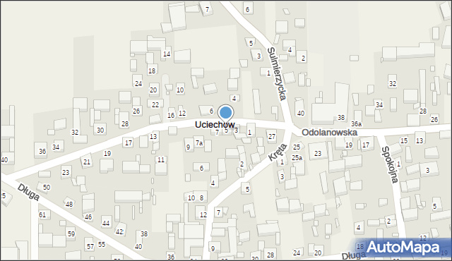 Uciechów, Wrocławska, 5, mapa Uciechów