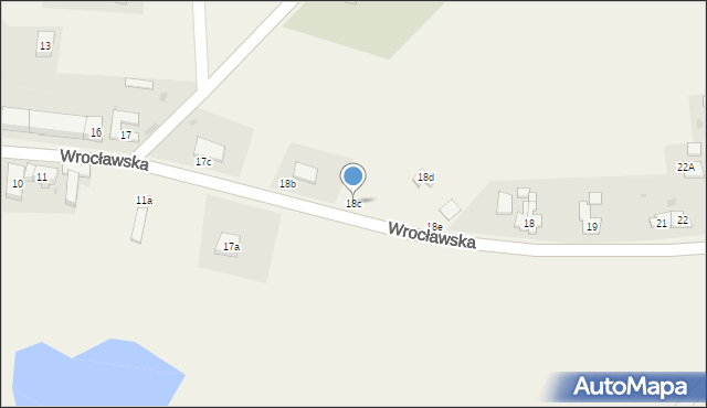 Uraz, Wrocławska, 18c, mapa Uraz