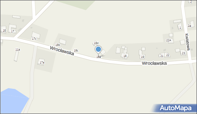 Uraz, Wrocławska, 18e, mapa Uraz