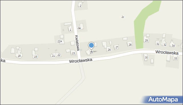 Uraz, Wrocławska, 25, mapa Uraz