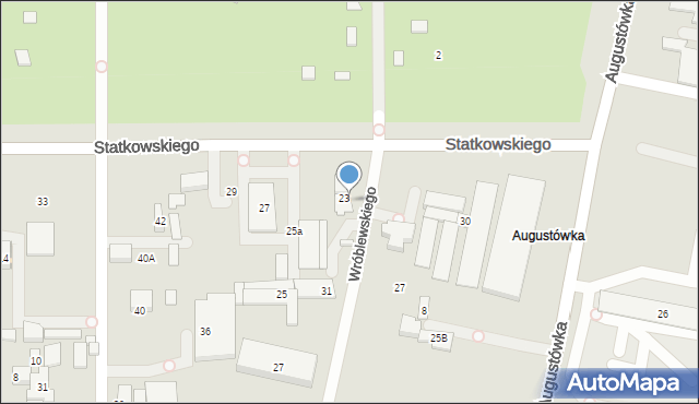 Warszawa, Wróblewskiego Walerego, gen., 35, mapa Warszawy