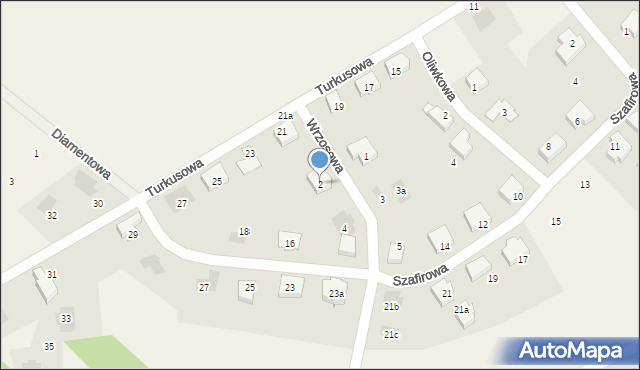 Warzymice, Wrzosowa, 2, mapa Warzymice