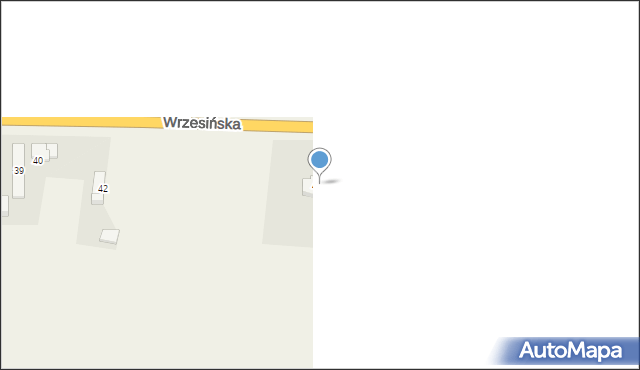 Węgierki, Wrzesińska, 45a, mapa Węgierki