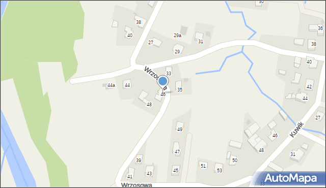 Wieprz, Wrzosowa, 46, mapa Wieprz