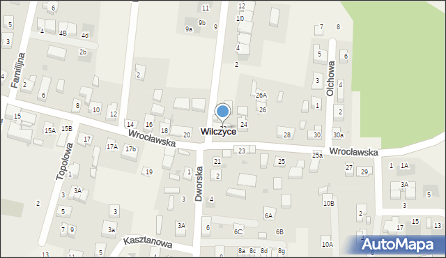 Wilczyce, Wrocławska, 22, mapa Wilczyce