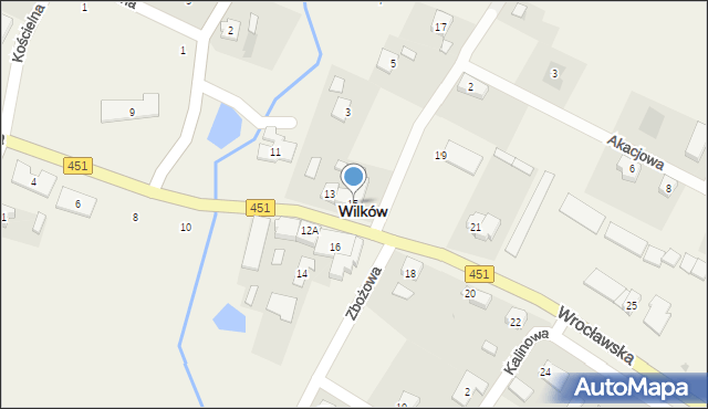 Wilków, Wrocławska, 15, mapa Wilków