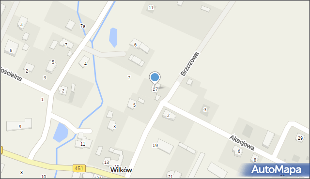 Wilków, Wrocławska, 17, mapa Wilków