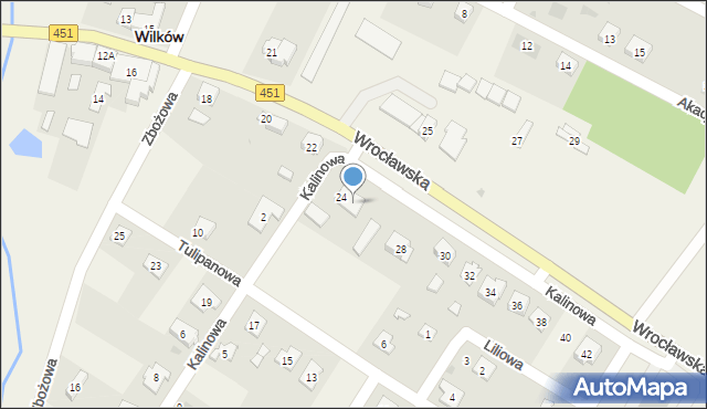 Wilków, Wrocławska, 26, mapa Wilków