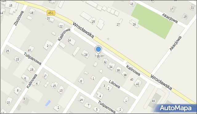 Wilków, Wrocławska, 30, mapa Wilków