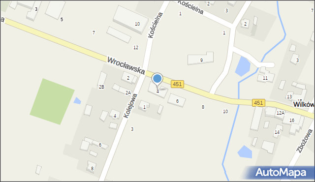 Wilków, Wrocławska, 4, mapa Wilków