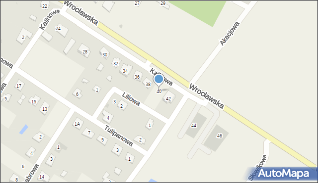 Wilków, Wrocławska, 40, mapa Wilków