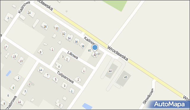 Wilków, Wrocławska, 42, mapa Wilków