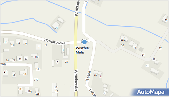 Wisznia Mała, Wrocławska, 8, mapa Wisznia Mała