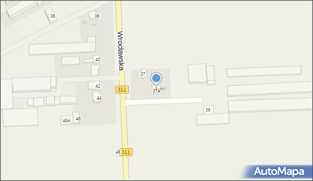 Witobel, Wrocławska, 37a, mapa Witobel