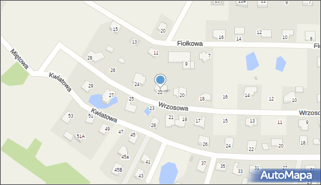 Wójtowo, Wrzosowa, 22, mapa Wójtowo