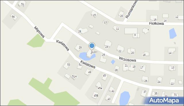 Wójtowo, Wrzosowa, 27, mapa Wójtowo