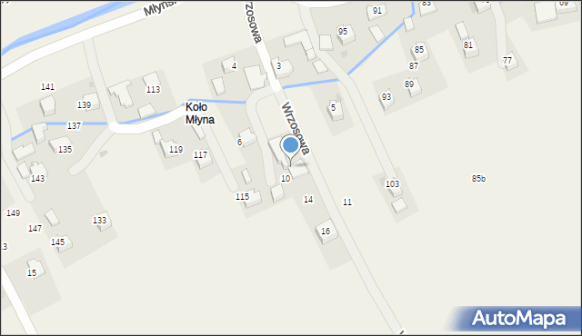 Wola Radziszowska, Wrzosowa, 12, mapa Wola Radziszowska