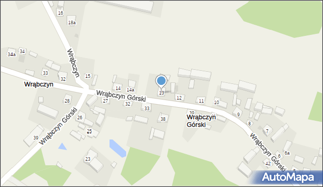 Wrąbczyn, Wrąbczyn, 13, mapa Wrąbczyn