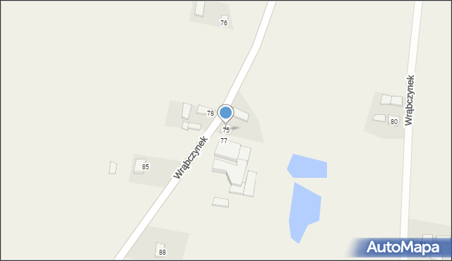Wrąbczynek, Wrąbczynek, 75, mapa Wrąbczynek
