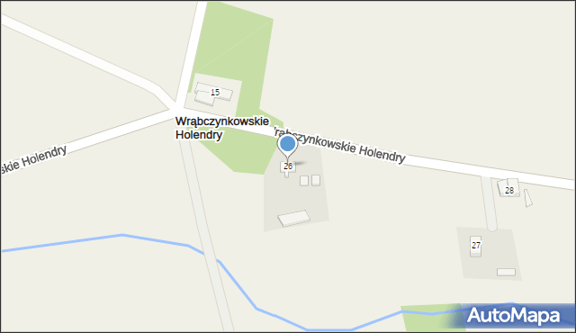 Wrąbczynkowskie Holendry, Wrąbczynkowskie Holendry, 26, mapa Wrąbczynkowskie Holendry