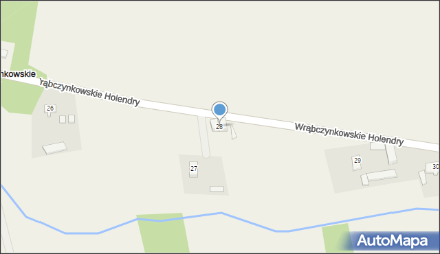 Wrąbczynkowskie Holendry, Wrąbczynkowskie Holendry, 28, mapa Wrąbczynkowskie Holendry