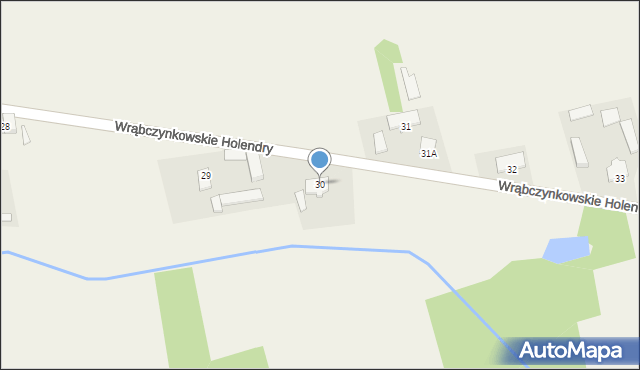 Wrąbczynkowskie Holendry, Wrąbczynkowskie Holendry, 30, mapa Wrąbczynkowskie Holendry