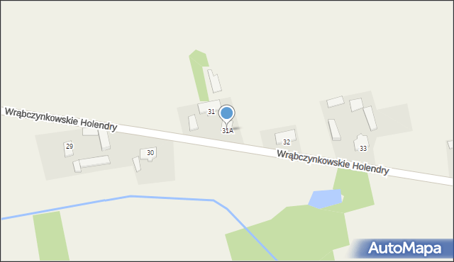 Wrąbczynkowskie Holendry, Wrąbczynkowskie Holendry, 31A, mapa Wrąbczynkowskie Holendry