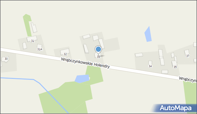 Wrąbczynkowskie Holendry, Wrąbczynkowskie Holendry, 33, mapa Wrąbczynkowskie Holendry