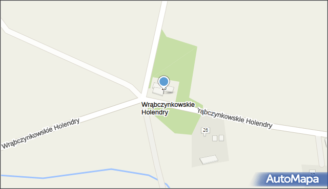 Wrąbczynkowskie Holendry, Wrąbczynkowskie Holendry, 42, mapa Wrąbczynkowskie Holendry