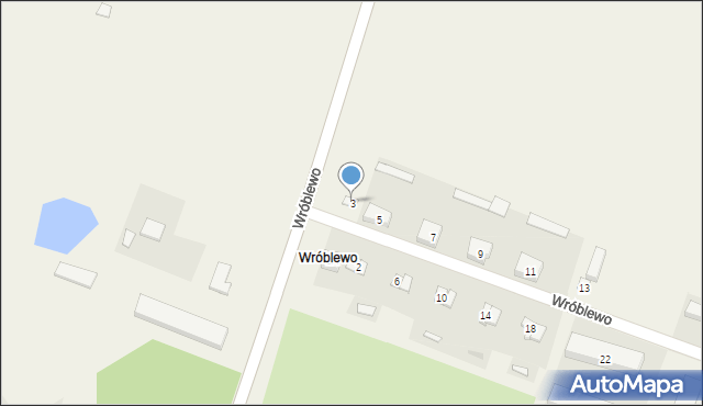 Wróblewko, Wróblewo, 3, mapa Wróblewko