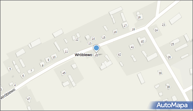 Wróblewo, Wróblewo, 43, mapa Wróblewo