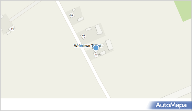 Wróblewo, Wróblewo, 71, mapa Wróblewo