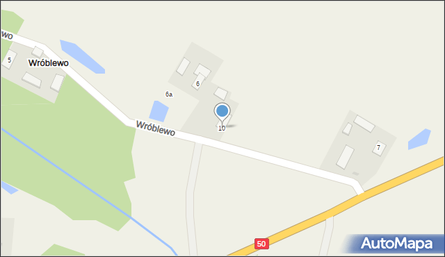 Wróblewo, Wróblewo, 10, mapa Wróblewo