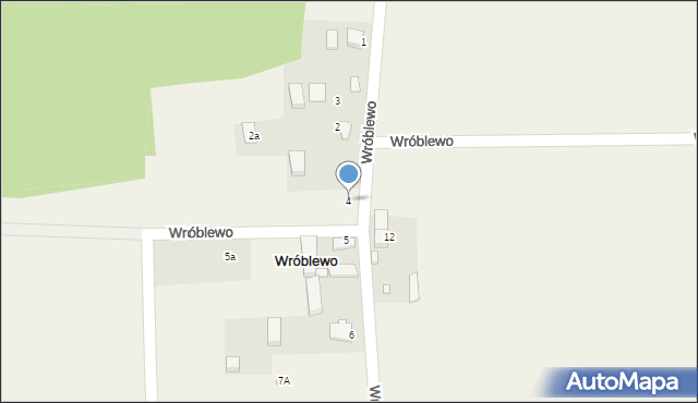 Wróblewo, Wróblewo, 4, mapa Wróblewo