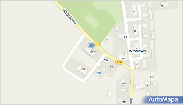 Wróblewo, Wróblewo, 60, mapa Wróblewo