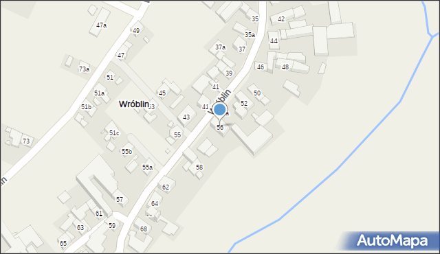 Wróblin, Wróblin, 56, mapa Wróblin
