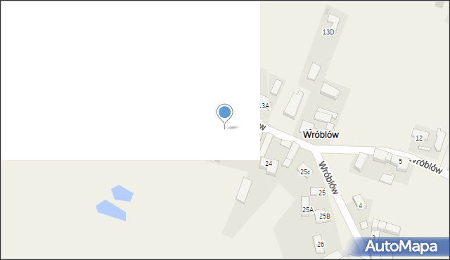 Wróblów, Wróblów, 22, mapa Wróblów