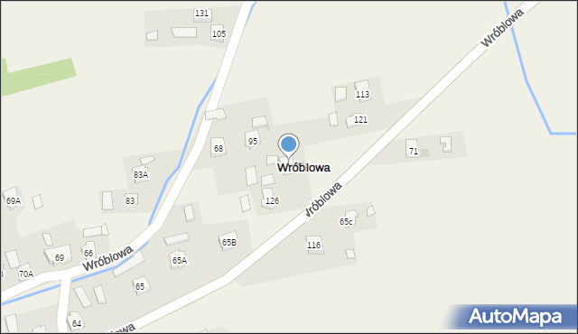 Wróblowa, Wróblowa, 70, mapa Wróblowa