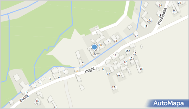 Wróblówka, Wróblówka, 8a, mapa Wróblówka