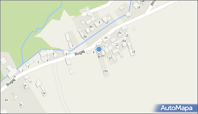 Wróblówka, Wróblówka, 8c, mapa Wróblówka