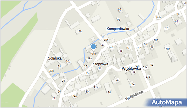 Wróblówka, Wróblówka, 99b, mapa Wróblówka