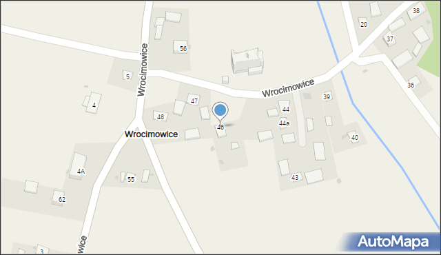 Wrocimowice, Wrocimowice, 46, mapa Wrocimowice