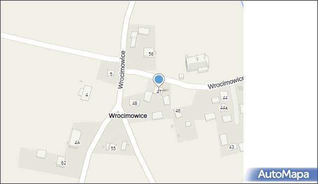 Wrocimowice, Wrocimowice, 47, mapa Wrocimowice