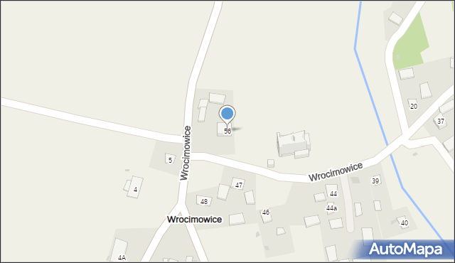 Wrocimowice, Wrocimowice, 56, mapa Wrocimowice