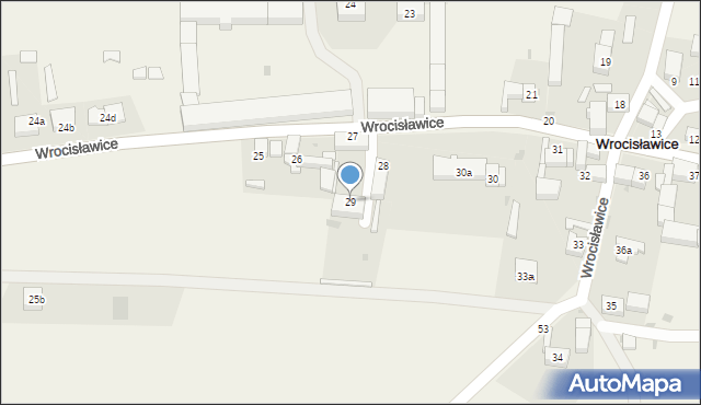 Wrocisławice, Wrocisławice, 29, mapa Wrocisławice