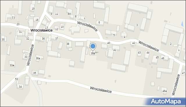 Wrocisławice, Wrocisławice, 39a, mapa Wrocisławice